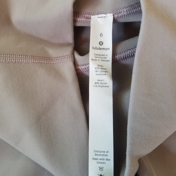 NWT Lululemon Wunder Under Tech Mesh Dark Chrome 6 - Picture 7 of 10